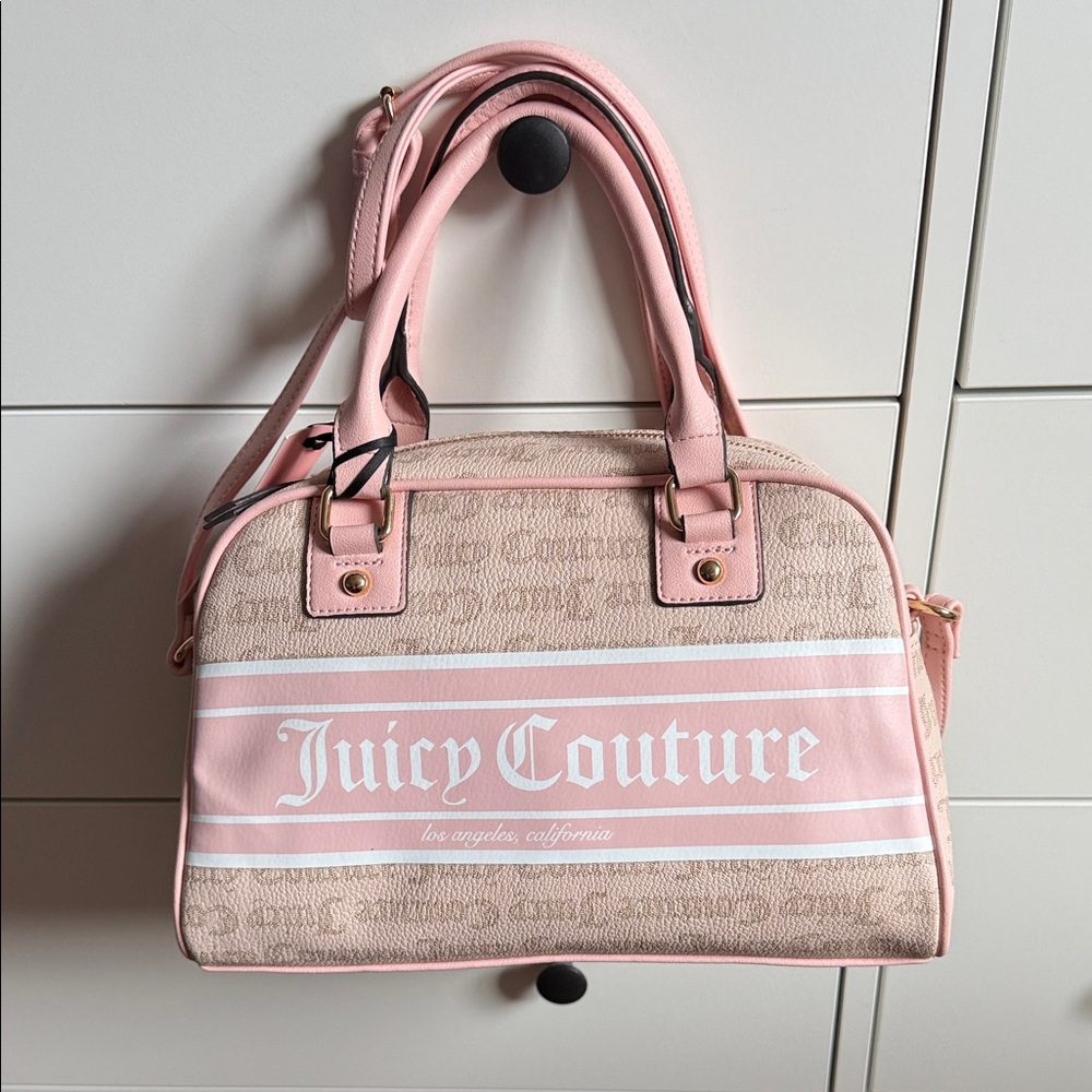 Juicy Couture Pink and Beige Satchel
